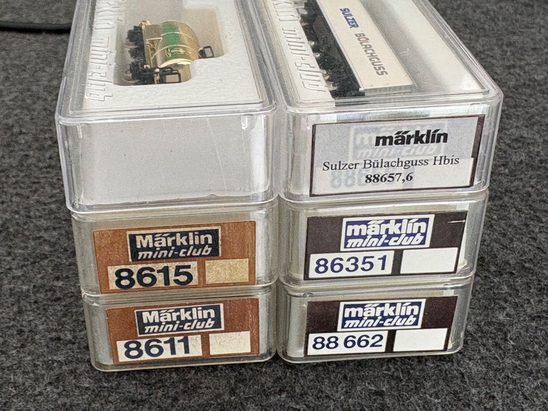 Märklin Modellini di ferrovie: 6x Marklin Z Guterwagen – Nuovo (secondo la descrizione) da Hauterive NE venduto da eriamch 1