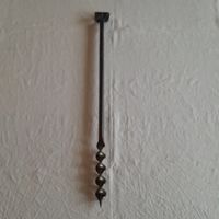 Antiker Schlangenbohrer, aus Schmiedeisen, 30mm