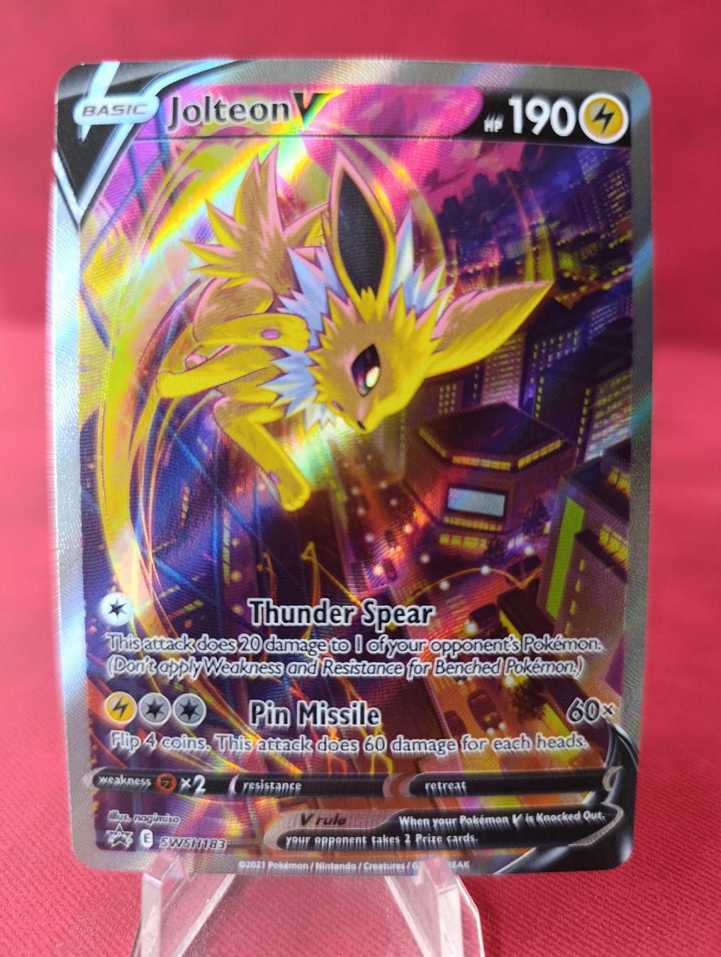 Pokémon Carte collezionabili: Carte Pokémon Jolteon V SWSH183 – Usato da Yverdon-les-Bains venduto da cashkiller 1