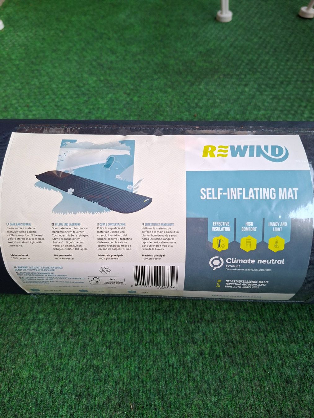 Bodenmatten: Selbstaufblasende Matte REWIND Climate Neutral neu – Neu und originalverpackt aus Frick von sika1960