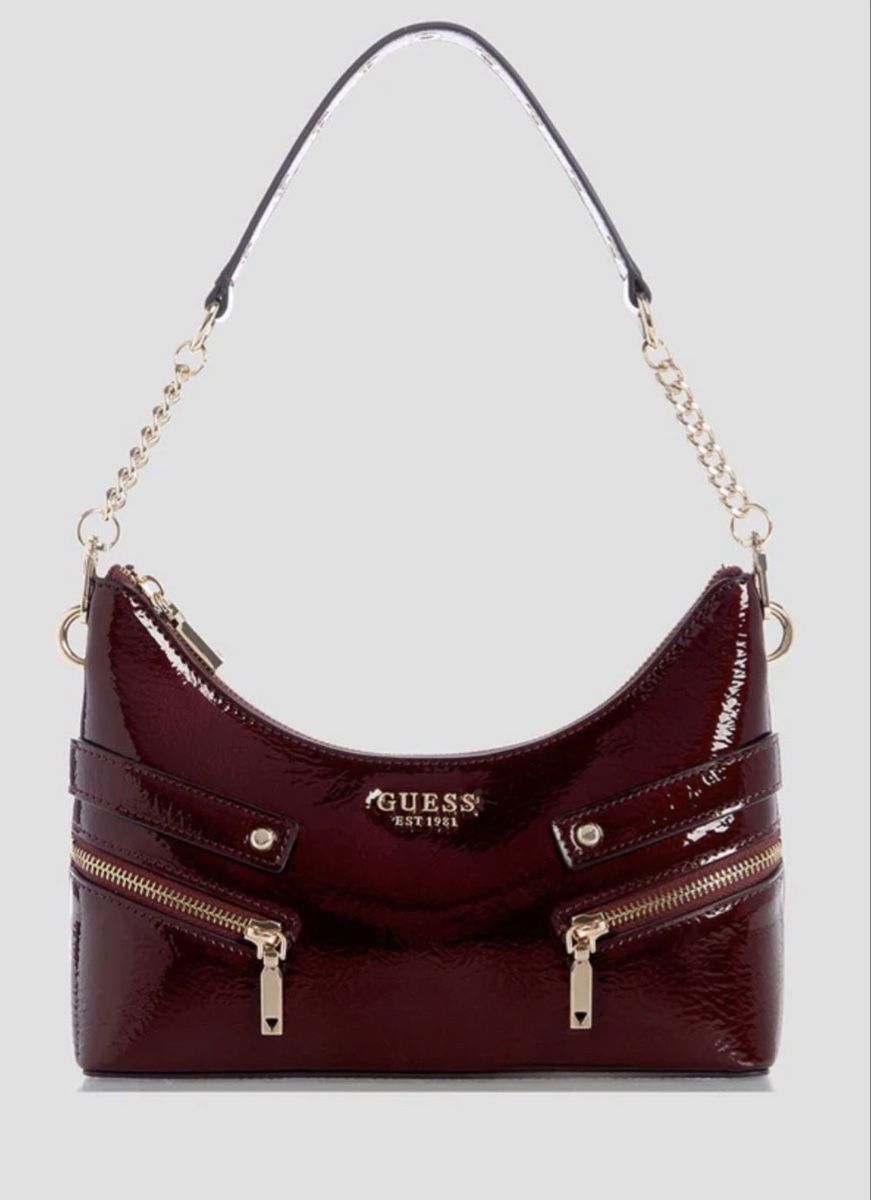 Guess Borse da donna: Guess Handtasche Trissa Burgundy – Nuovo (secondo la descrizione) da Chur venduto da dal_zsy5