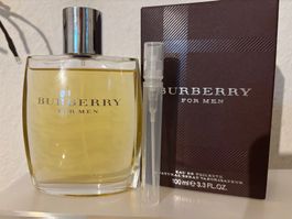 Burberry for Men EDT 5ml. Abfüllung