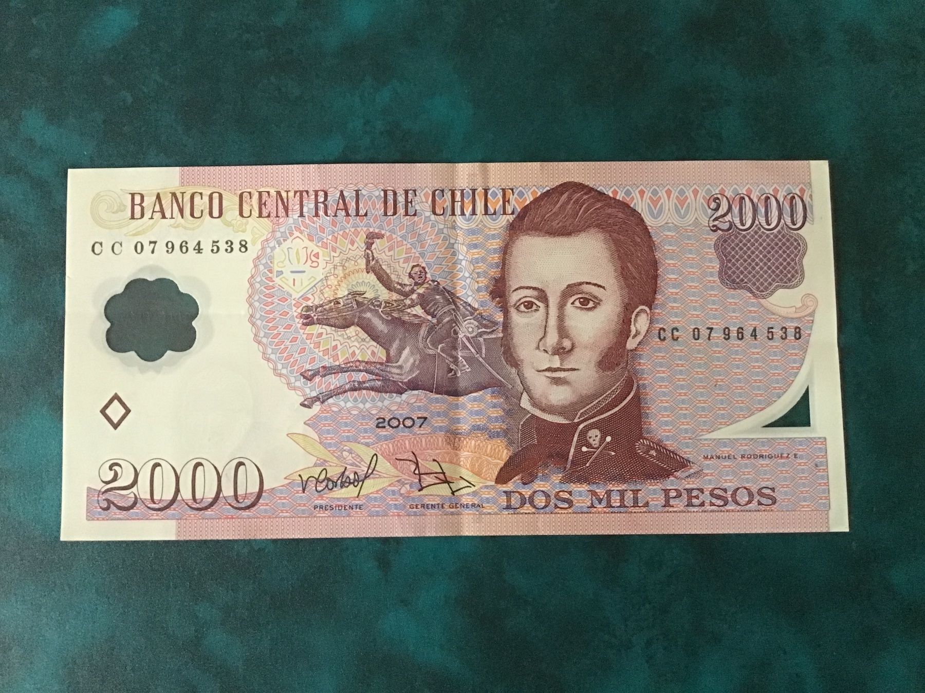 Banknoten: Chile 2000 Pesos 2007 – Gebraucht aus Urtenen-Schönbühl von absolut08