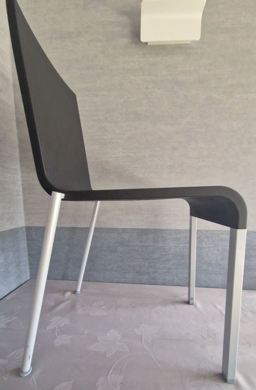 Vitra Sedie: Gebrauchter Designer Stuhl, Schwarz, Metallgestell, Top! – Usato da Courgenay venduto da infoboeuf 1
