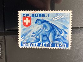 Schweiz 1940 Soldatenmarke CP.Subs 1 Verpflegung