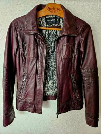 Oakwood Lederjacke Jacke bordeaux butterweich Nappaleder Neu