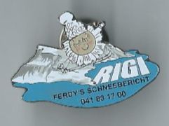 Rigi - Ferdy's Schneebericht Pin