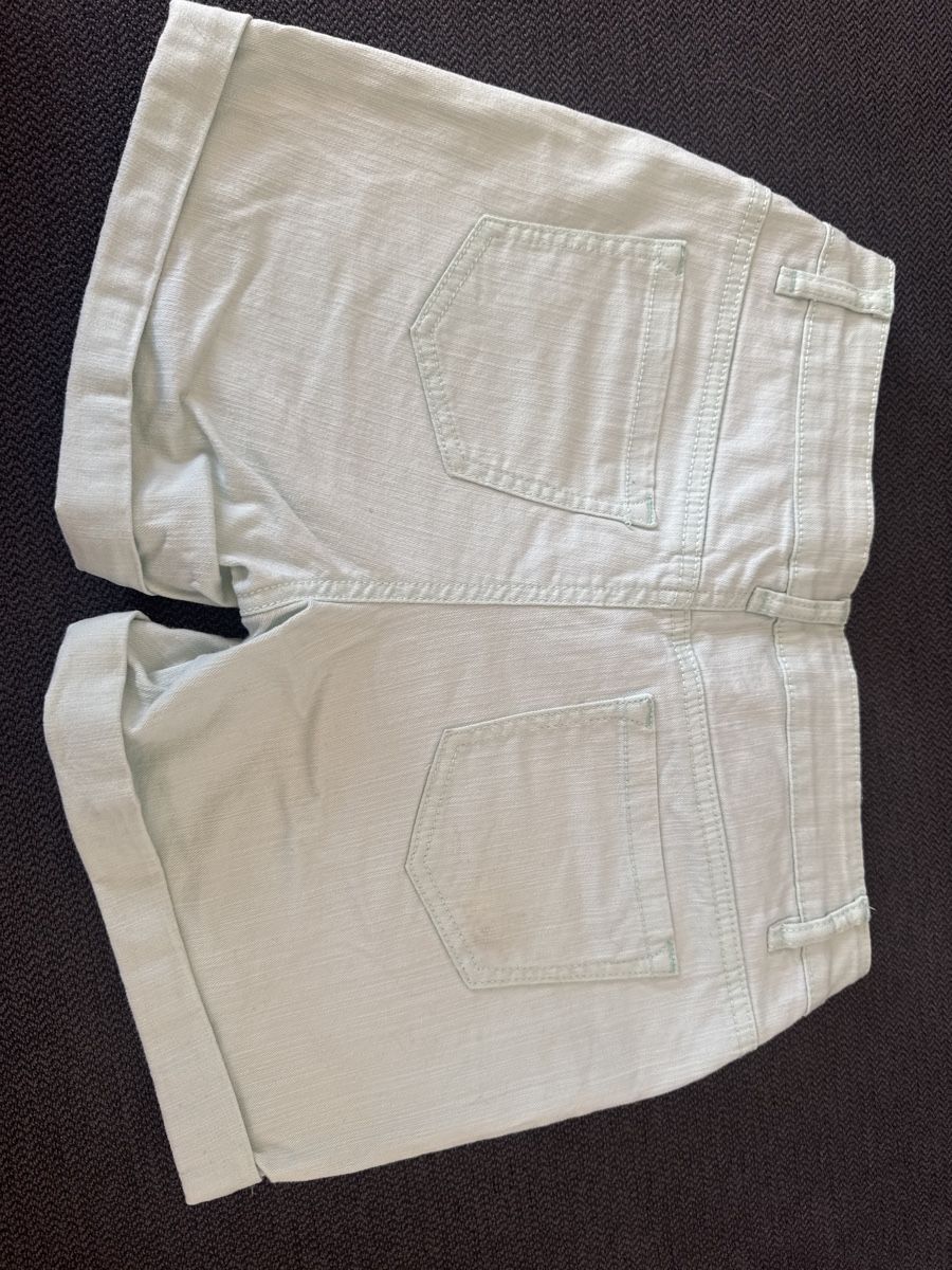 Pantaloni: Mintfarbene Jeans-Shorts, Grösse 176 – Usato da Burgdorf venduto da Lou-123 1