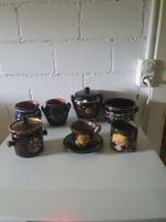 ''I'k Töpfe / Schalen Set, Handbemalt, Vintage Stil (49)