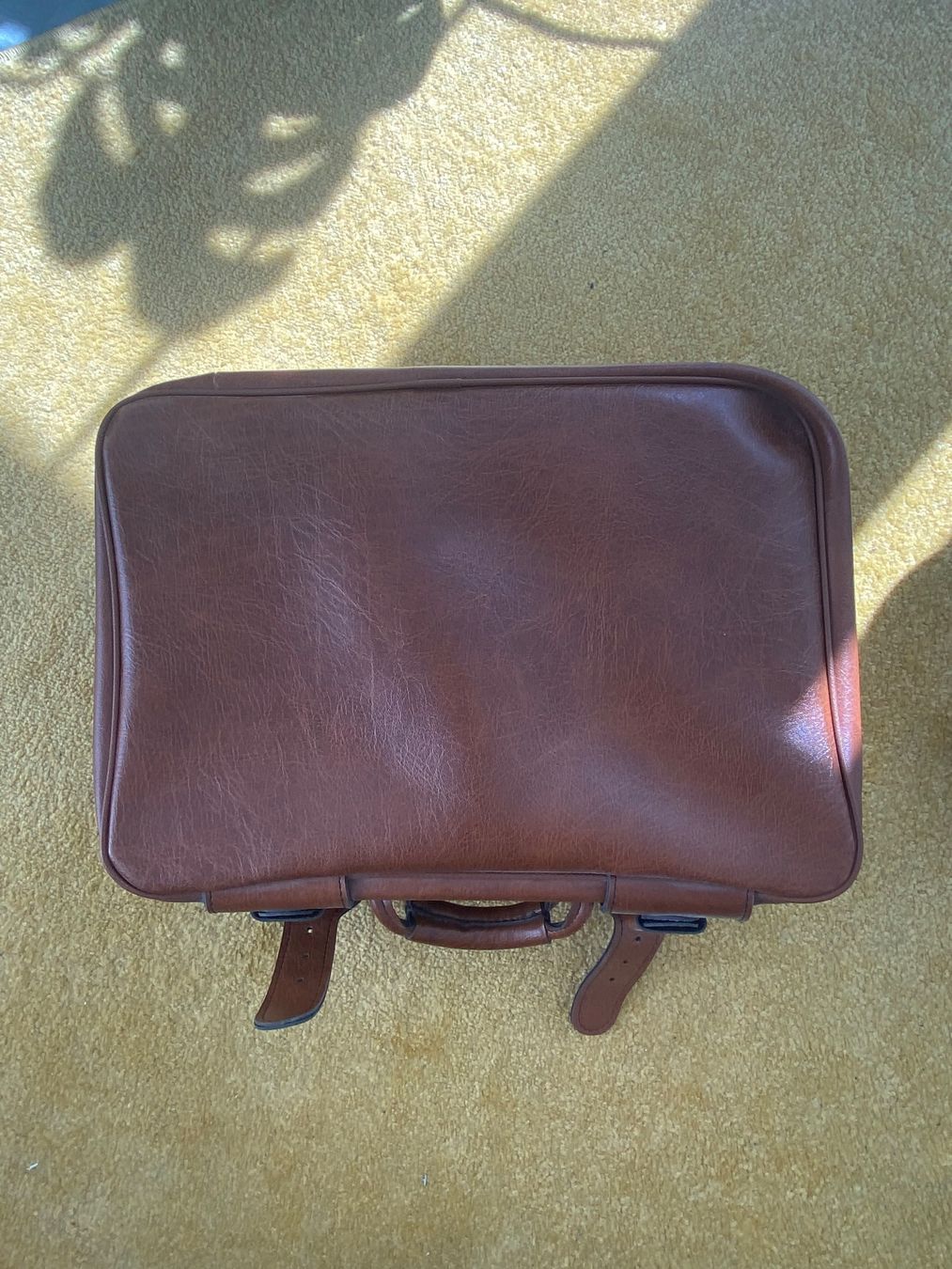 Valigie: BRAUNER VINTAGE-LEDERKOFFER – Usato da Zürich venduto da isabel137 1
