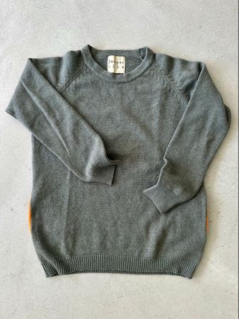 Pullover 100% Kaschmir grüngrau Grösse S (1)
