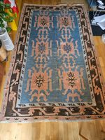 Handgewebter Kelim, ca. 300 × 180 cm – Naturfarben, Adler-Mo