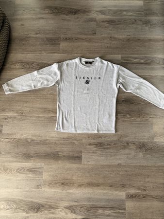 SikSilk Sweatshirt Pullover Grau – Gr. S – Sehr gut
