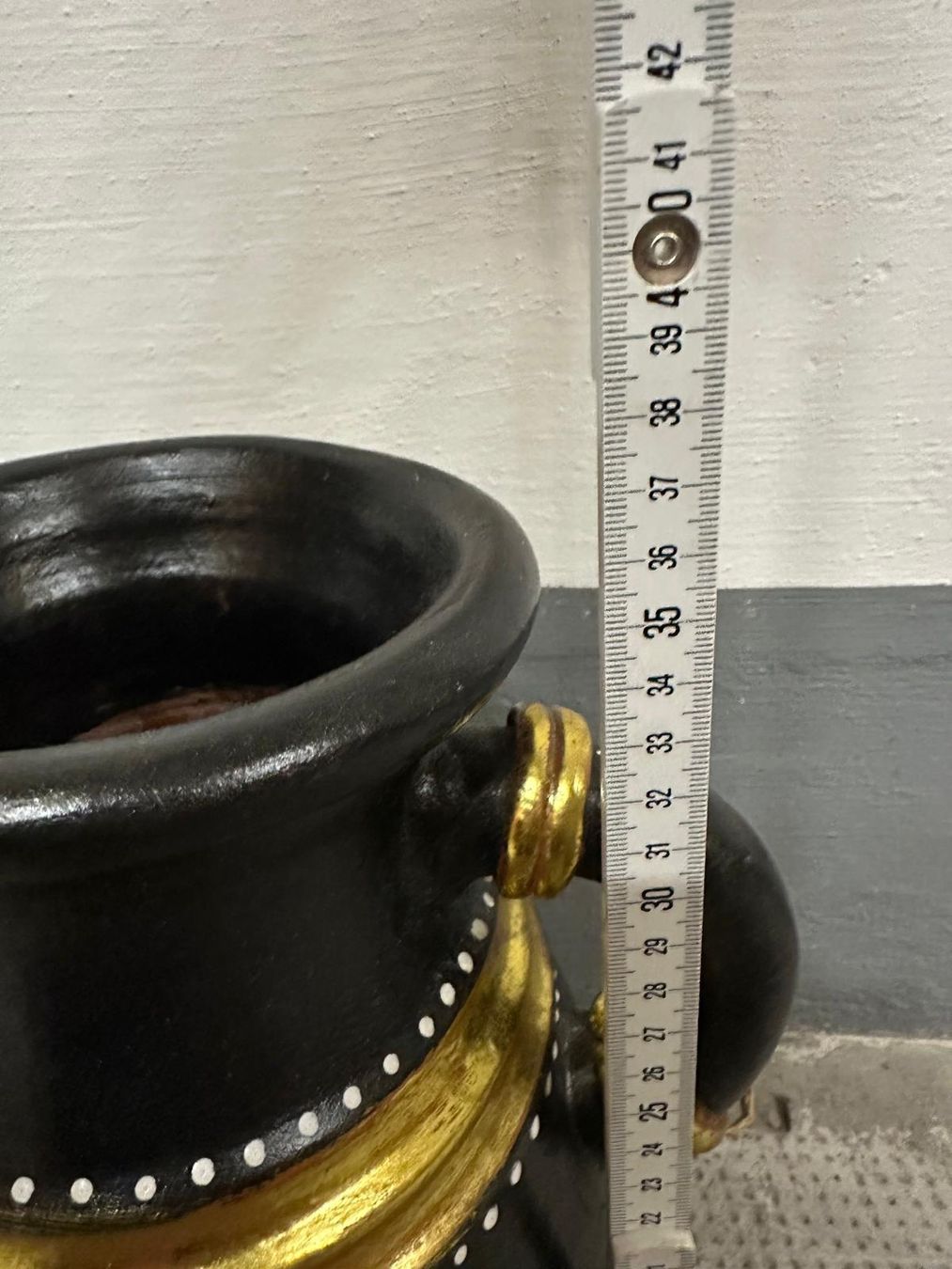 Töpfe: Set mit 3 Töpfen / Gold Schwarz / Ton – Gebraucht aus Gipf-Oberfrick von nobi97 4