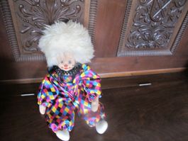 Clown aus Stoff  handarbeit 90er Jahre