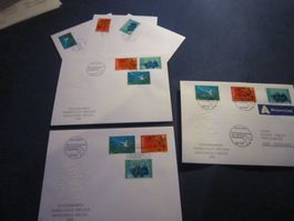 CH 1992 Serie und einzeln 1x mit Adresse und AK Stempel