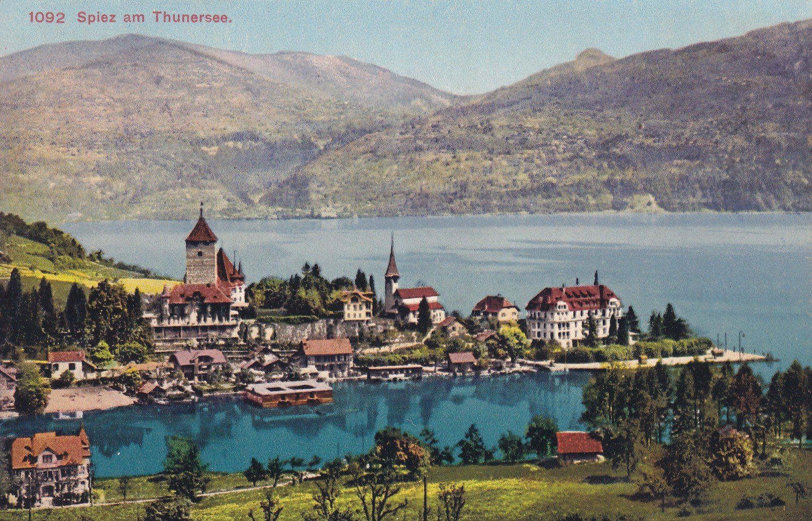 Cartoline postali: Spiez am Thunersee – Usato da Cormoret venduto da Pascalll2001