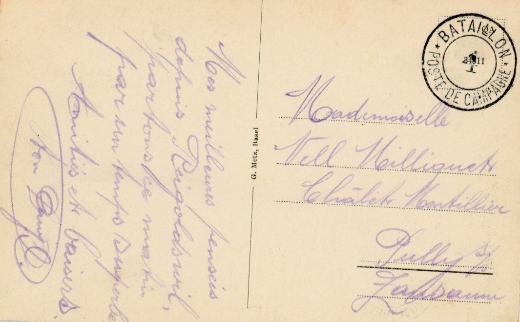 Ansichtskarten: Reigoldswil  BL    (Feldpost) – Gebraucht aus Brig von Valcards54 1