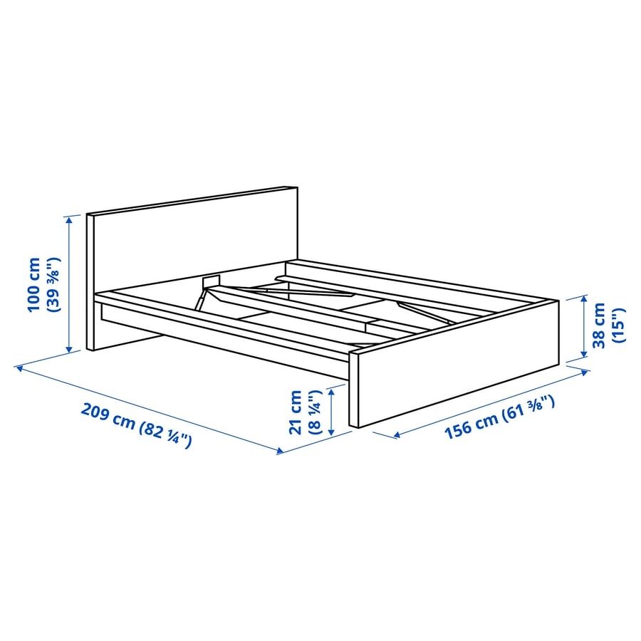 Lits: Malm Ikea Bedframe, 140x200 – D'occasion à Wettingen par amy_jmc2 1