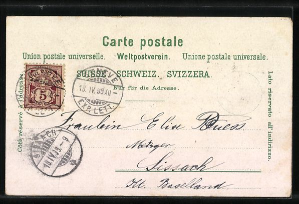 Cartoline postali: Litho Genève, Monument du Duc de Brunsw – Usato da Berlin venduto da bartko-reher 1
