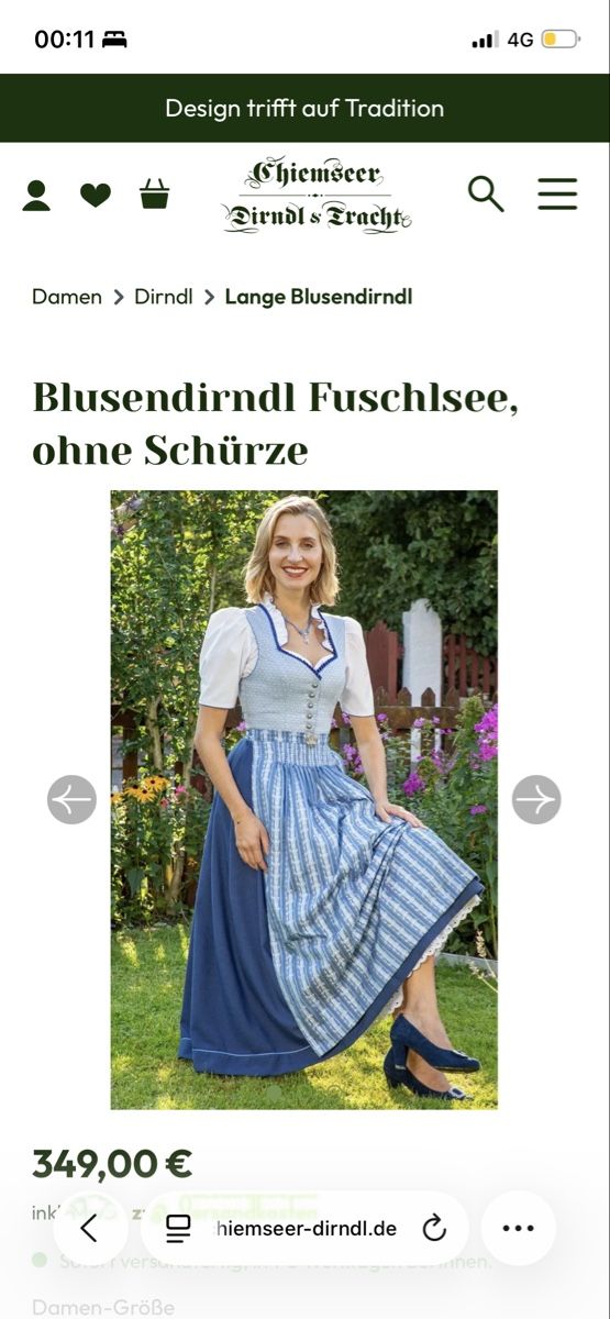 Chiemsee Kleider: Dirndl Brautkleid Brautdirndl  – Neu (gemäss Beschreibung) aus Wohlenschwil von ber_m9f7 3