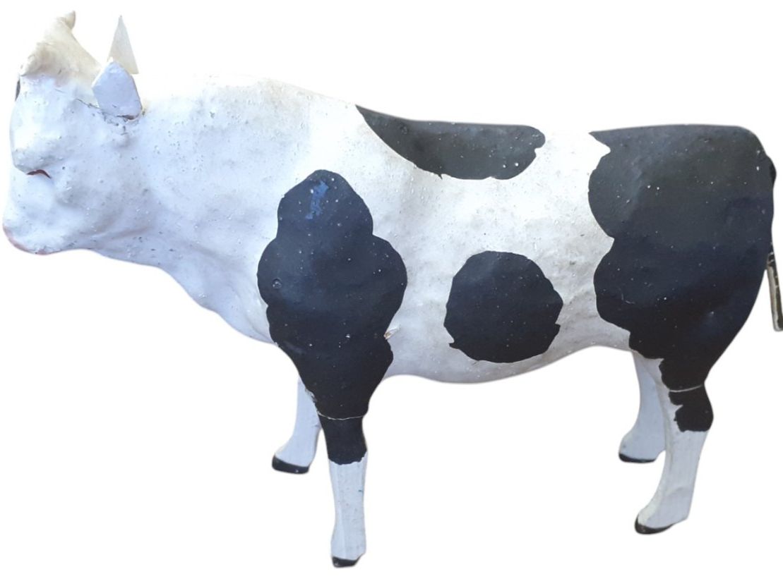 Statuette: Tierfigur Krippenfigur antik - Kuh Nr.2 – Usato da Mörschwil venduto da wunderkiste44 2