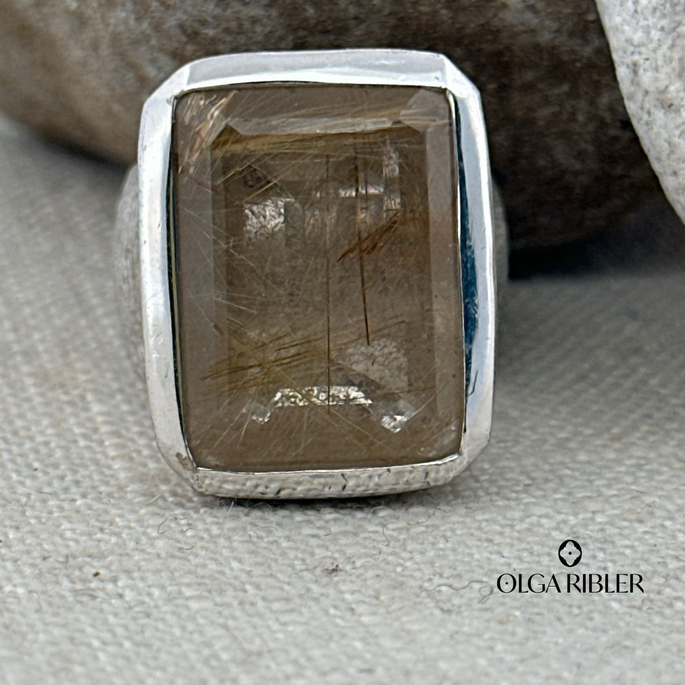 Olga Ribler Anelli: Unikate Silber Ring 925 mit Rutilquarz Grösse 58 – Nuovo (secondo la descrizione) da Luzern venduto da Schmuckoutlet 4