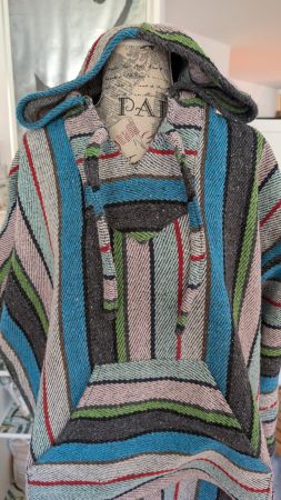 Bunter Hippie Hoodie Pullover, ideal für den Frühling!