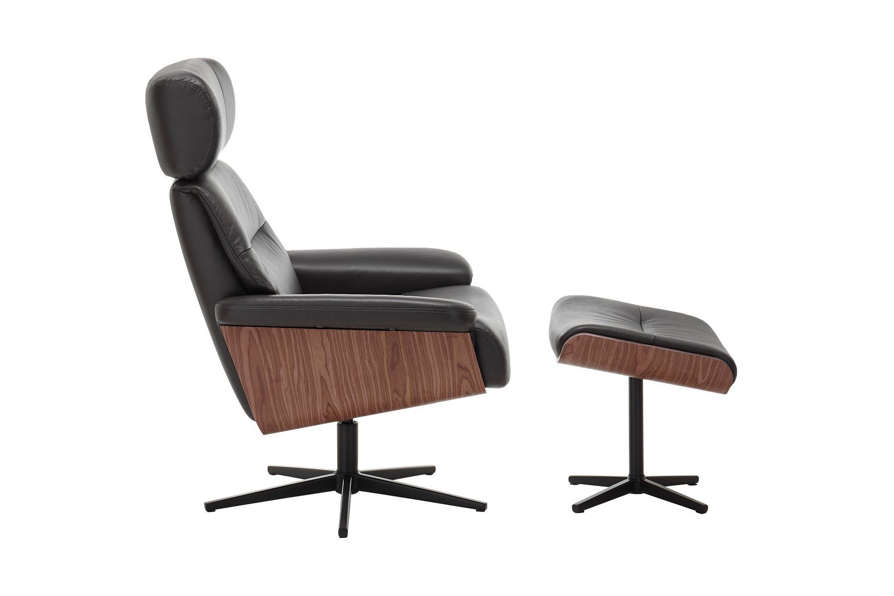 Sessel: Relax Sessel MANILA Leder schwarz inkl. Hocker – Neu und originalverpackt aus Unterentfelden von moebelrufli 7