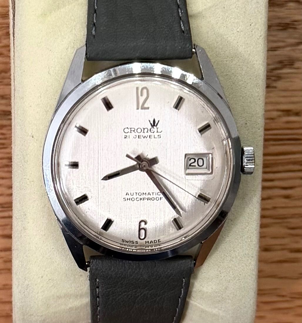 Swiss Orologi: Cronel  Automatic 36 mm Schweizer vintage funktionsfähig – Usato da Zürich venduto da Fidel59 5