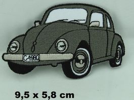 Cooler  VW KÄFER  Aufnäher  Aufbügler  Stickerei - 9,5x5,8cm