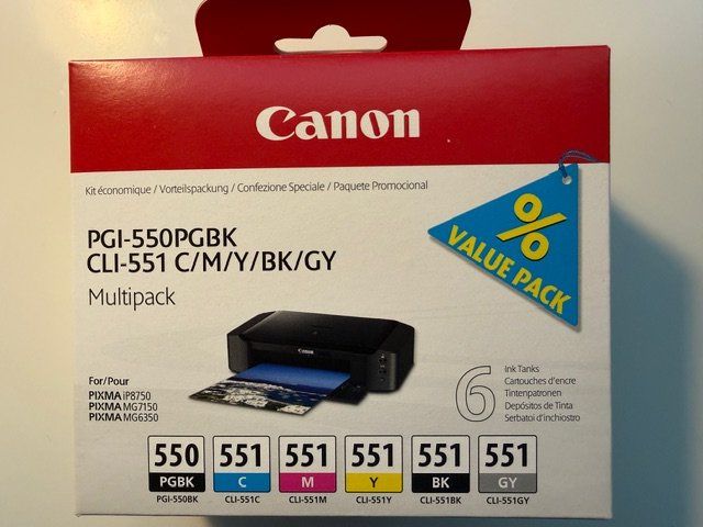 Canon Cartucce per stampanti & toner: Druckpatronen Canon Pixma – Nuovo e nell'imballaggio originale da Wetzikon ZH venduto da Compusoft 1