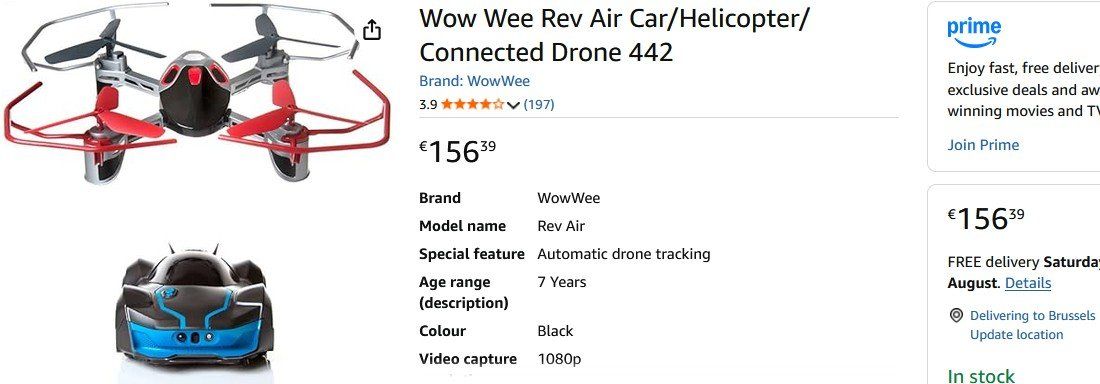 RC Modellbau: WowWee - 0442 - REV Car vs Drone – Neu und originalverpackt aus Collonges von arashee 3