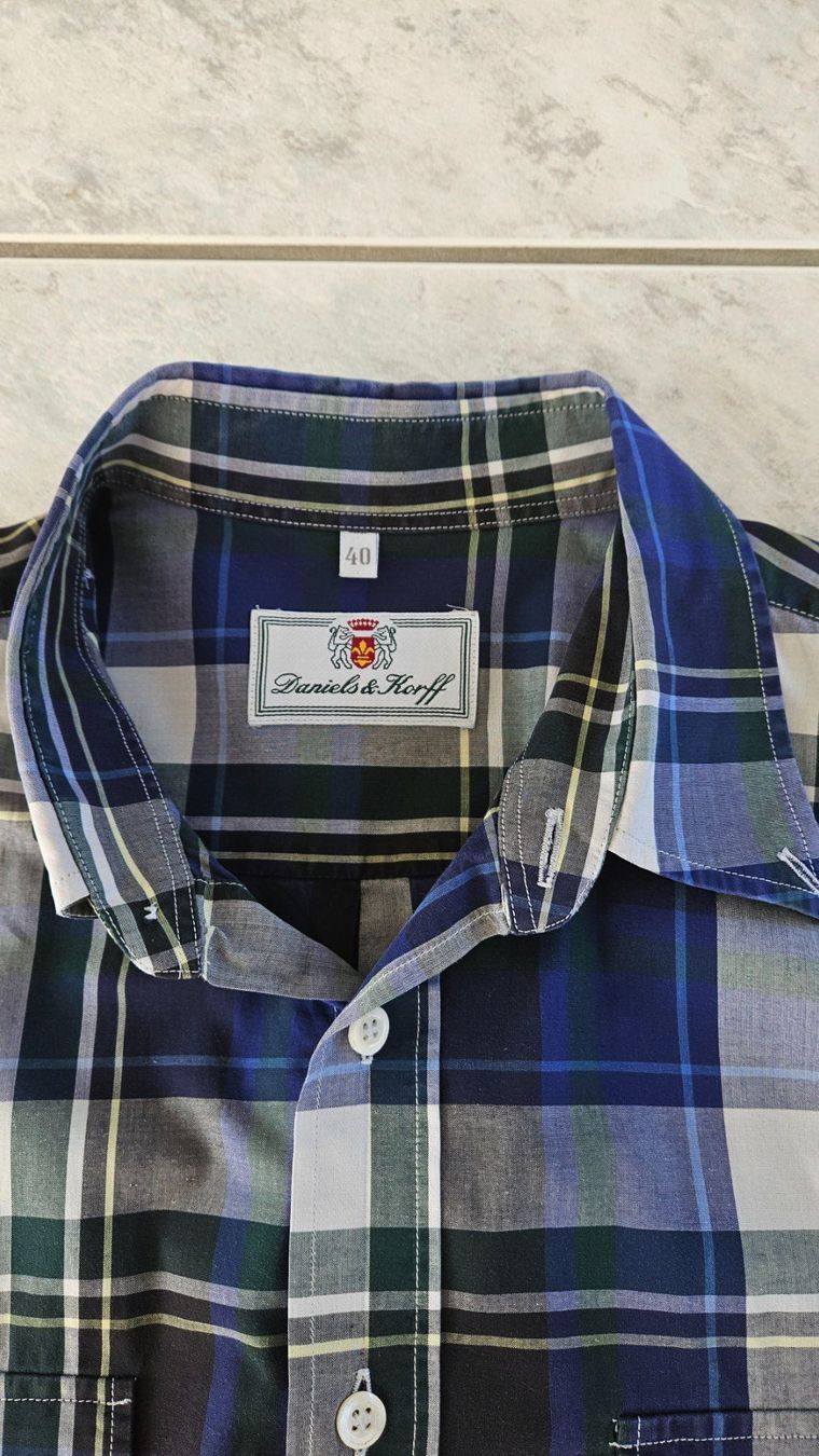 Camicie: Hemd Grösse 40 Daniels & Korff kariert Herrenhemd – Usato da Gossau ZH venduto da fashiontwo 2