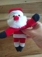 Magnetic Cute Climbing Santa Xmas Plush Decoration Figure To