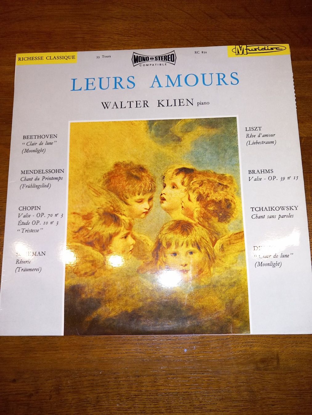 Vinyles: Leurs amours Walter klien piano – D'occasion à Le locle par juliensaran