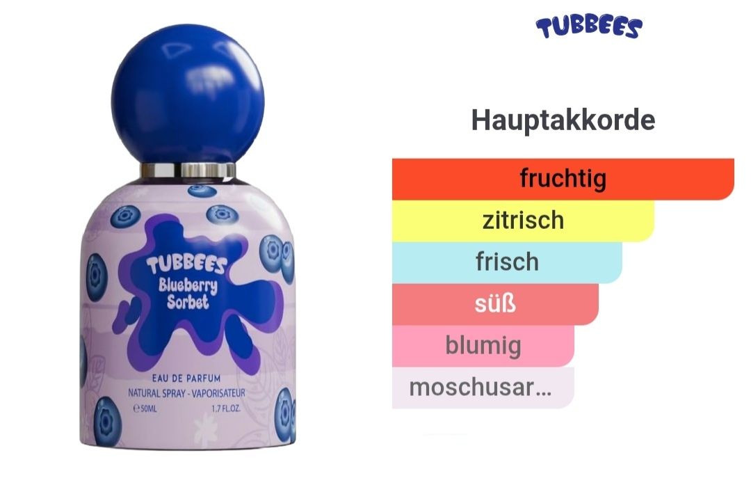 Profumi & Eau de Toilette: Tubbees Bluebery Sorbet – Nuovo (secondo la descrizione) da Winterthur venduto da Je. 2