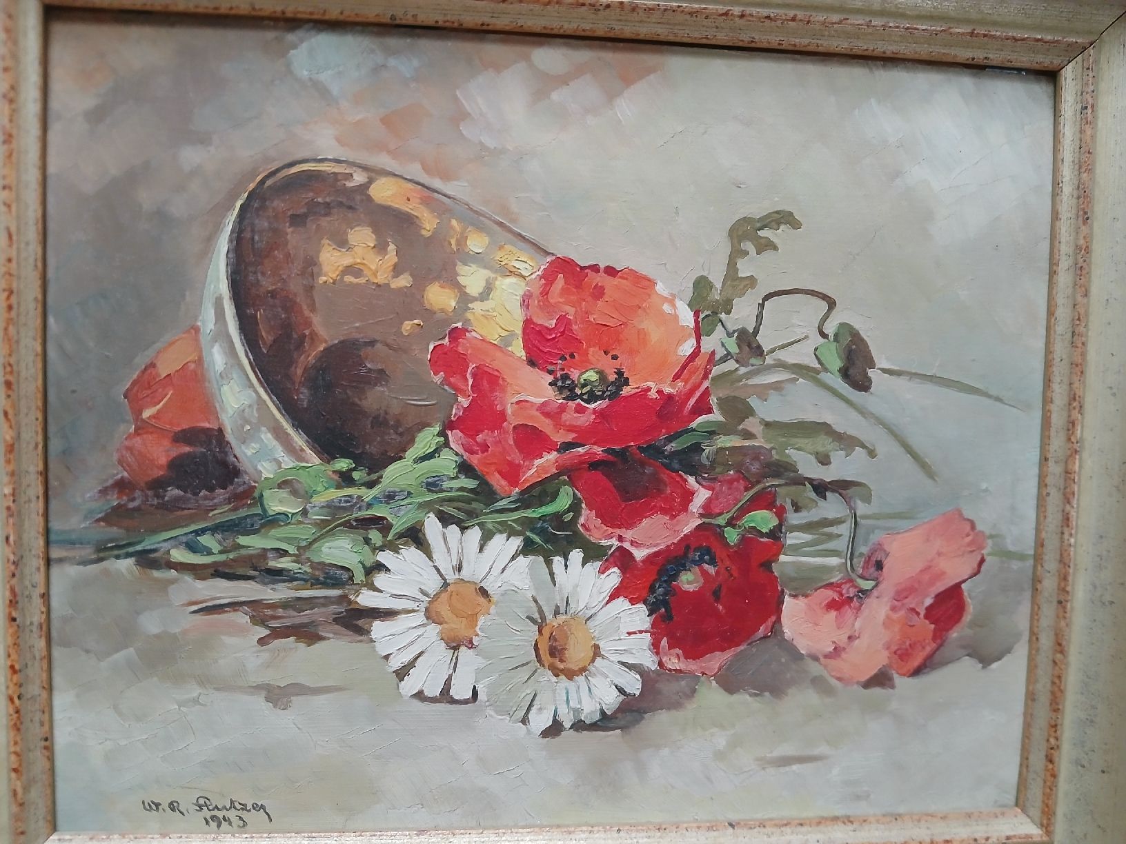 Dipinti: Tableau fleurs huile – Usato da Corcelles-Payerne venduto da evalyne 1