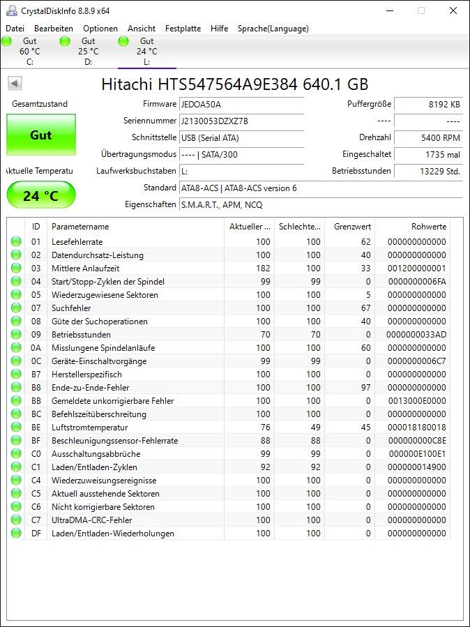 Hitachi Dischi rigidi: Hitachi Festplatte 640GB – Usato da Künten venduto da Arktisde 1