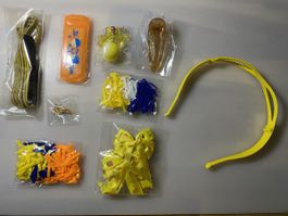 Haarschmuck Set in gelb