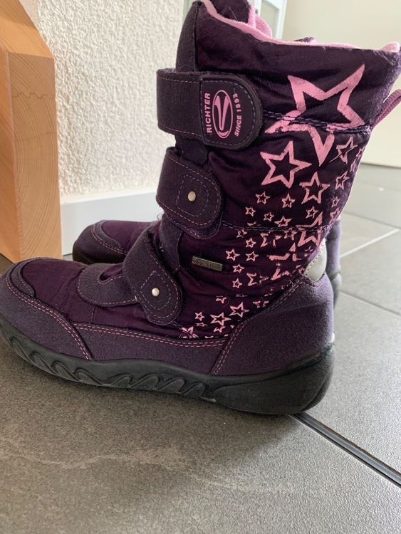 Richter Kinderschuhe Mädchen Blinki (Husky) – Wasserdichte Schneestiefel Mit Blinkfunktion