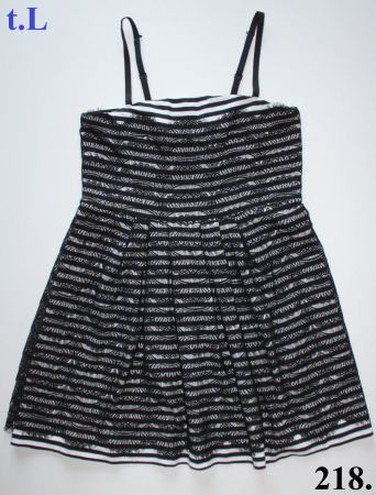 Robe d'été noire et blanche MORGAN t. L