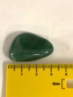 Glatt polierter Edelstein, Durchmesser 3cm, Grün, Top!