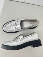 Loafer Zara silber metallic 37