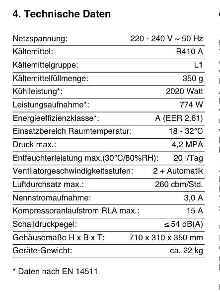 Einhell Condizionatori: Klimagerät Einhell 7000 btu – Usato da Dietikon venduto da 1997patrick 2