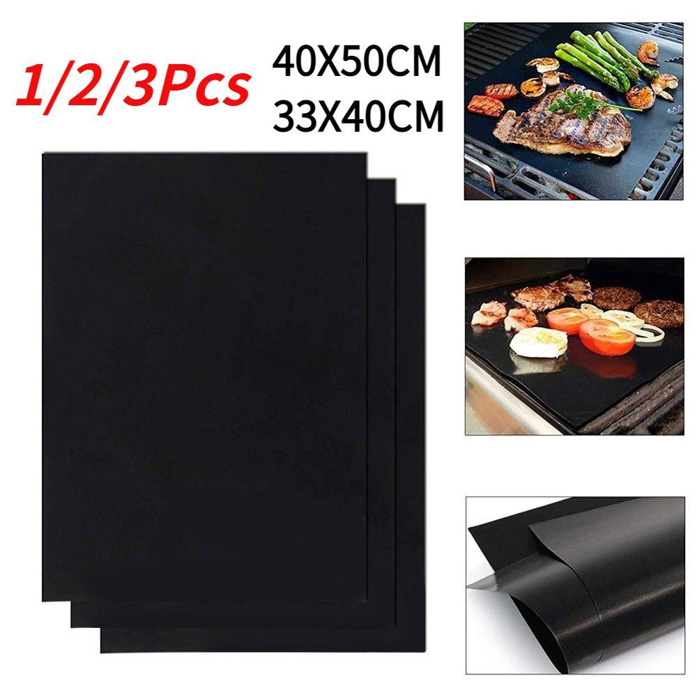 Accessori per grill: ✅ BBQ Grillmatte Antihaft Grillmatten - 3stk – Nuovo e nell'imballaggio originale da Wittenbach venduto da ChinaSeidenstrasse