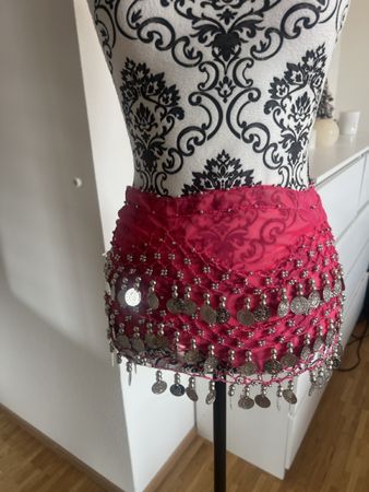 Bauchtanz-Gürtel, orientalisch, pink, neuwertig, Sommer!