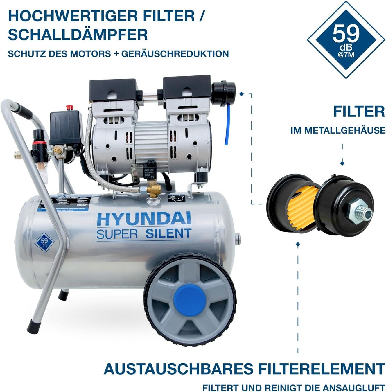 Compresseurs: HYUNDAI Silent Kompressor SAC55752 – Neuf avec emballage d'origine à Bottighofen par zaap 5