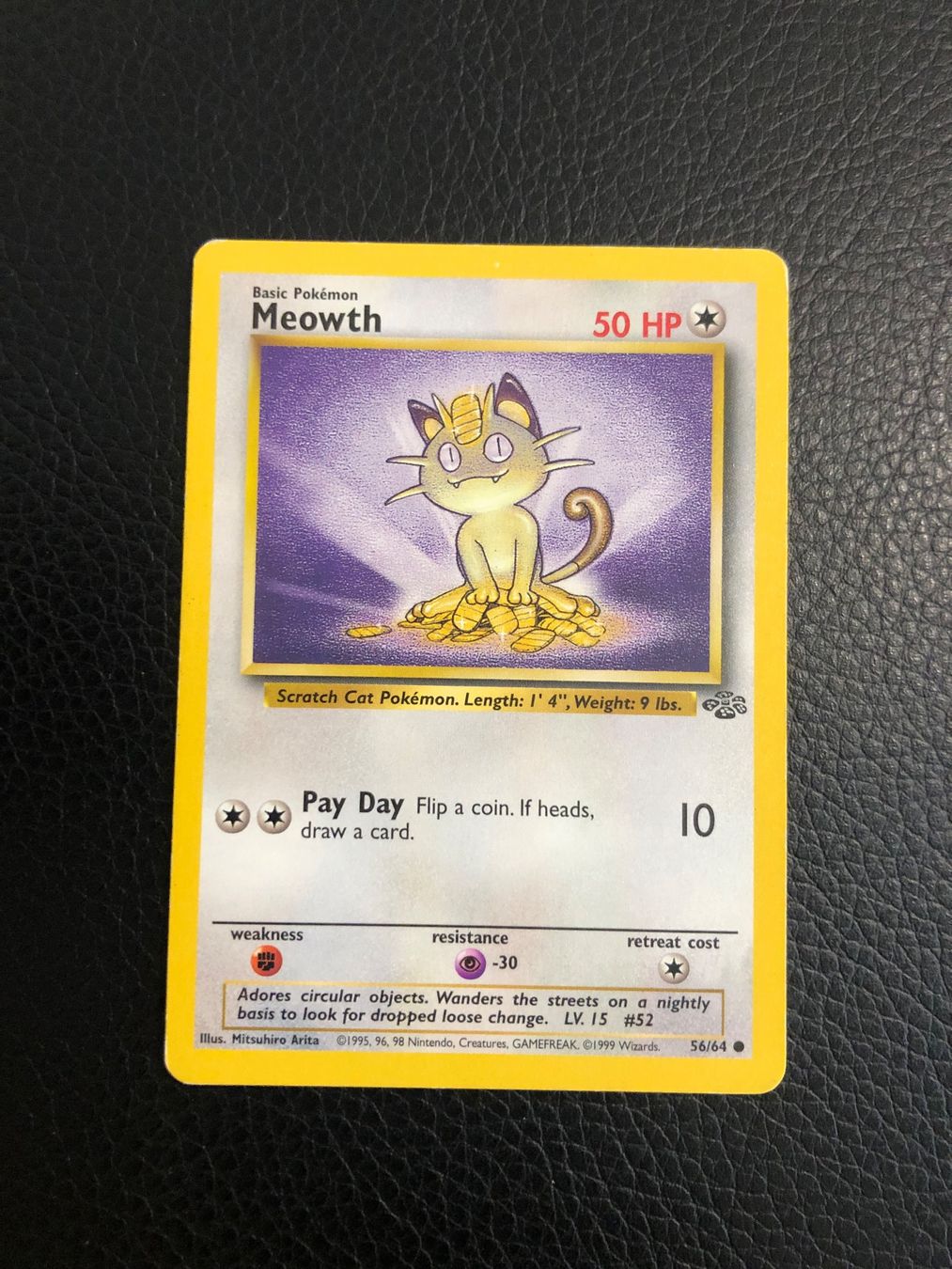 Pokémon Carte collezionabili: 1999 Jungle Meowth 56/64 Ab 1 – Usato da Paradiso venduto da Pkmn10