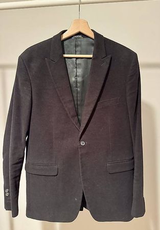 ORLANDO Blazer Uomo Nero in Cotone  Made in Italy  Tg 50
